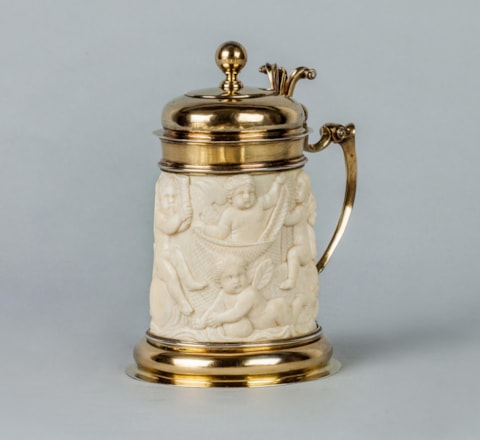 Silver-gilt mounted Ivory Tankard